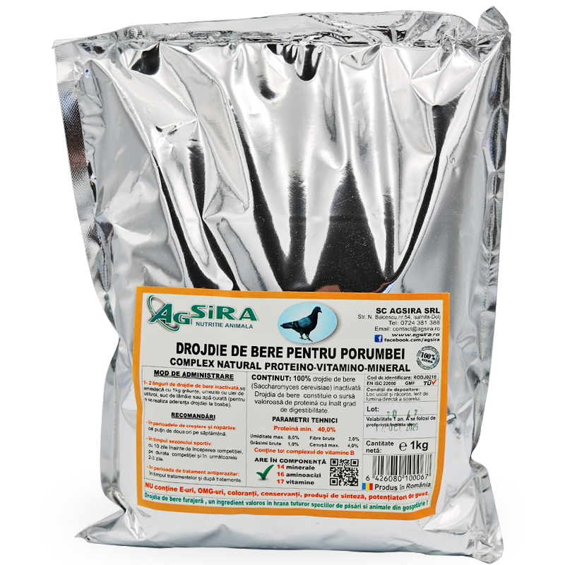 Supliment Recuperare Concurs, Diversi Producatori, Drojdie de Bere - Agsira 1 KG, drojdie de bere