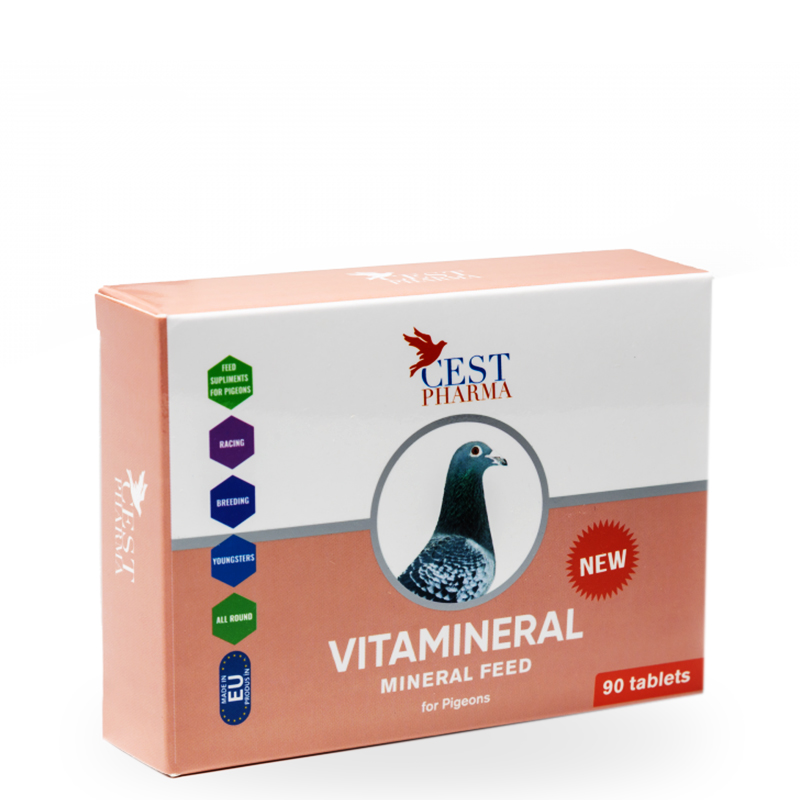 Vitamine & Aminoacizi, Cest Pharma, Vitamineral Tab 90 Tablete, vitaminizare