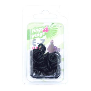 Accesoriu, Ring for Wings, Inele elastice Pigeon 50 buc (Ø 8mm) – negre