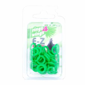 Accesoriu, Ring for Wings, Inele elastice Pigeon 50 buc (Ø 8mm) – verzi
